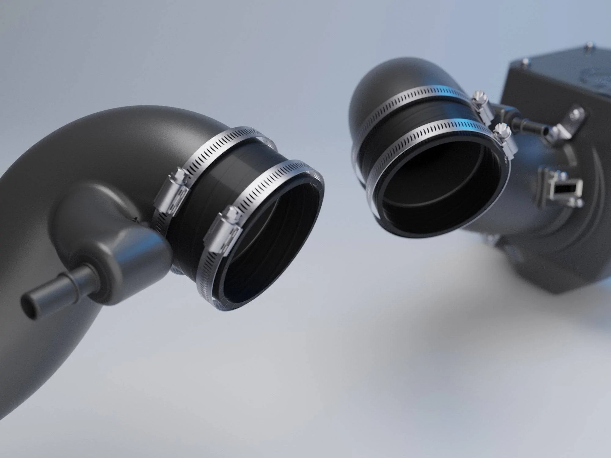 S650 Mustang cp-e Ice Box Dual Air Intake for 24-25 Mustang !! S650MustangIntake-Render3
