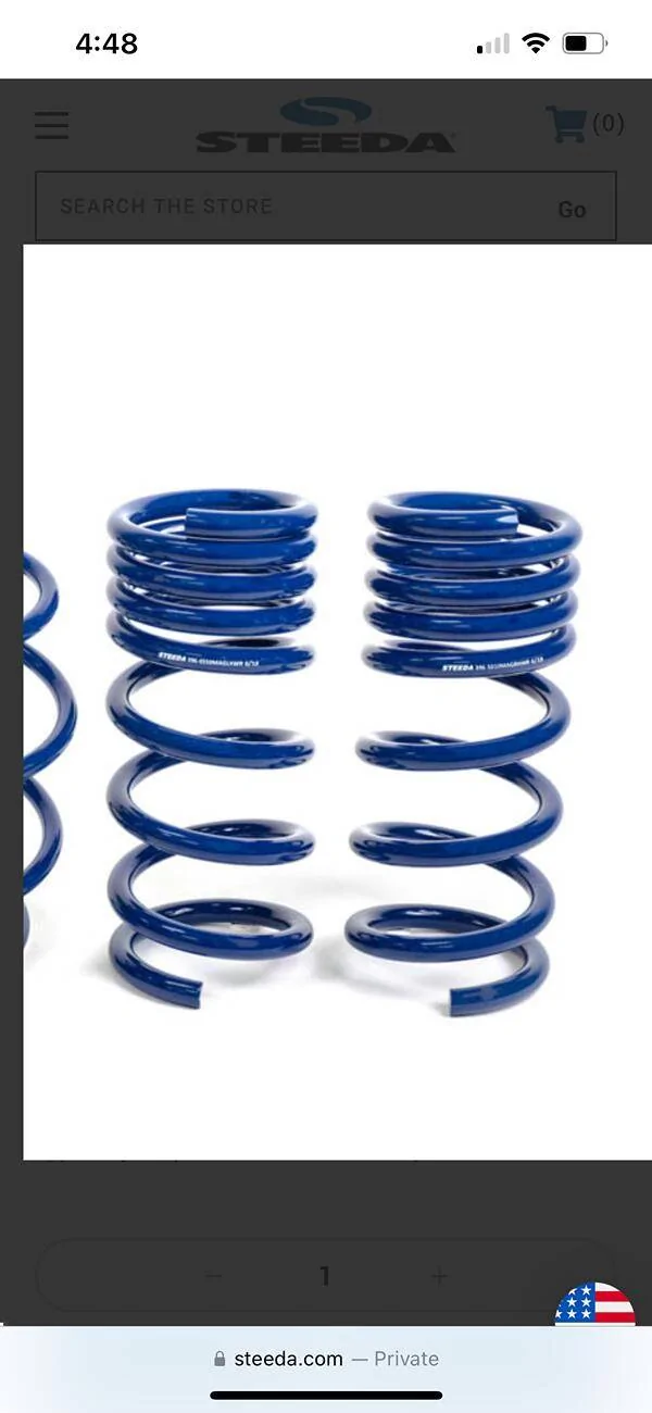 S650 Mustang Steeda - MagneRide Sports Progressive Lowering Springs IMG_9345