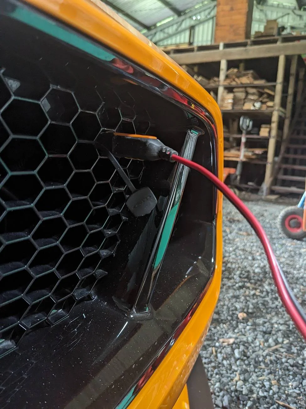 S650 Mustang Connecting CTEK/Battery Tender PXL_20240205_215033557