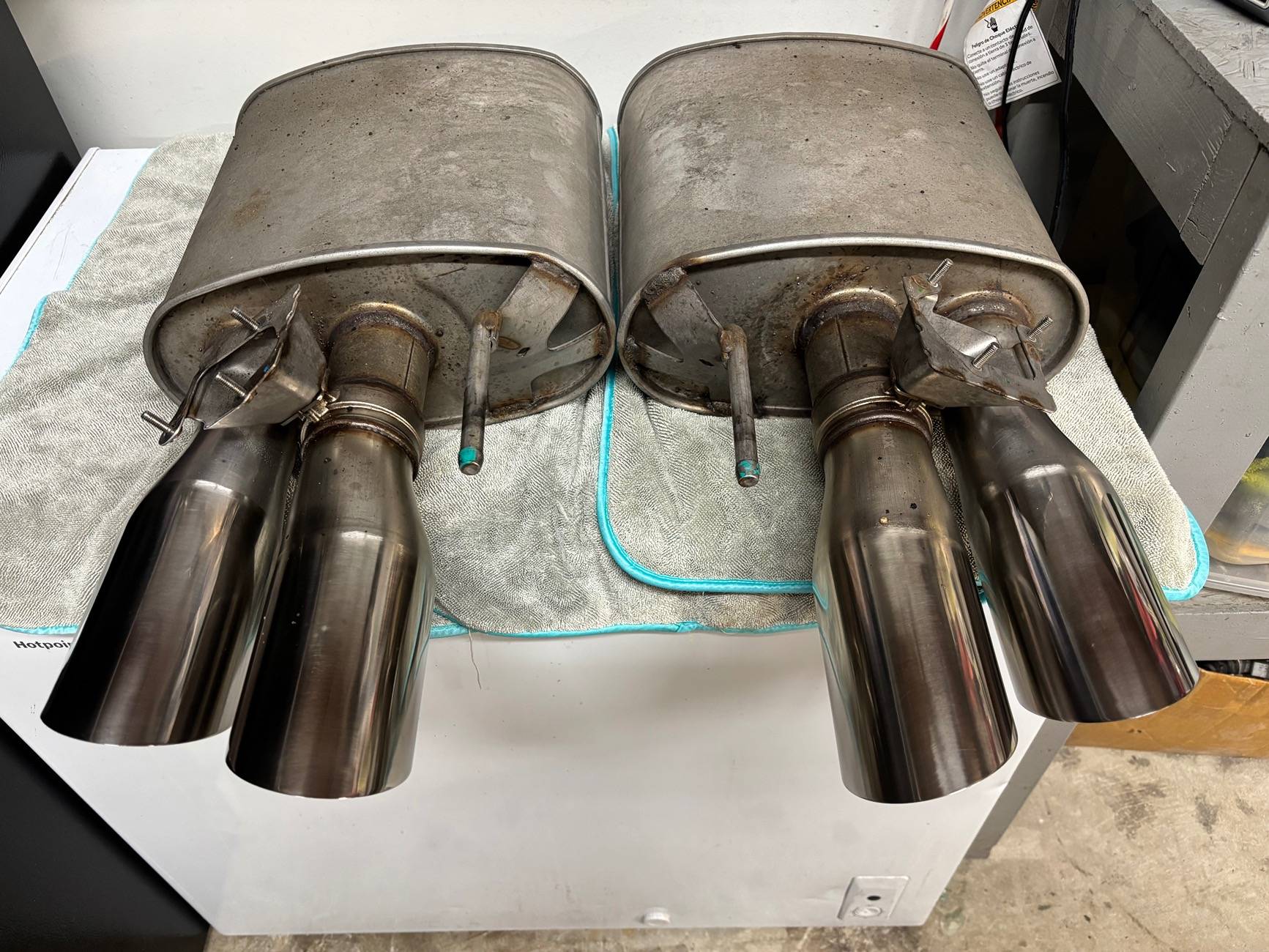 S650 Mustang 2024 Quad tip valance / Active Mufflers $250 IMG_1843