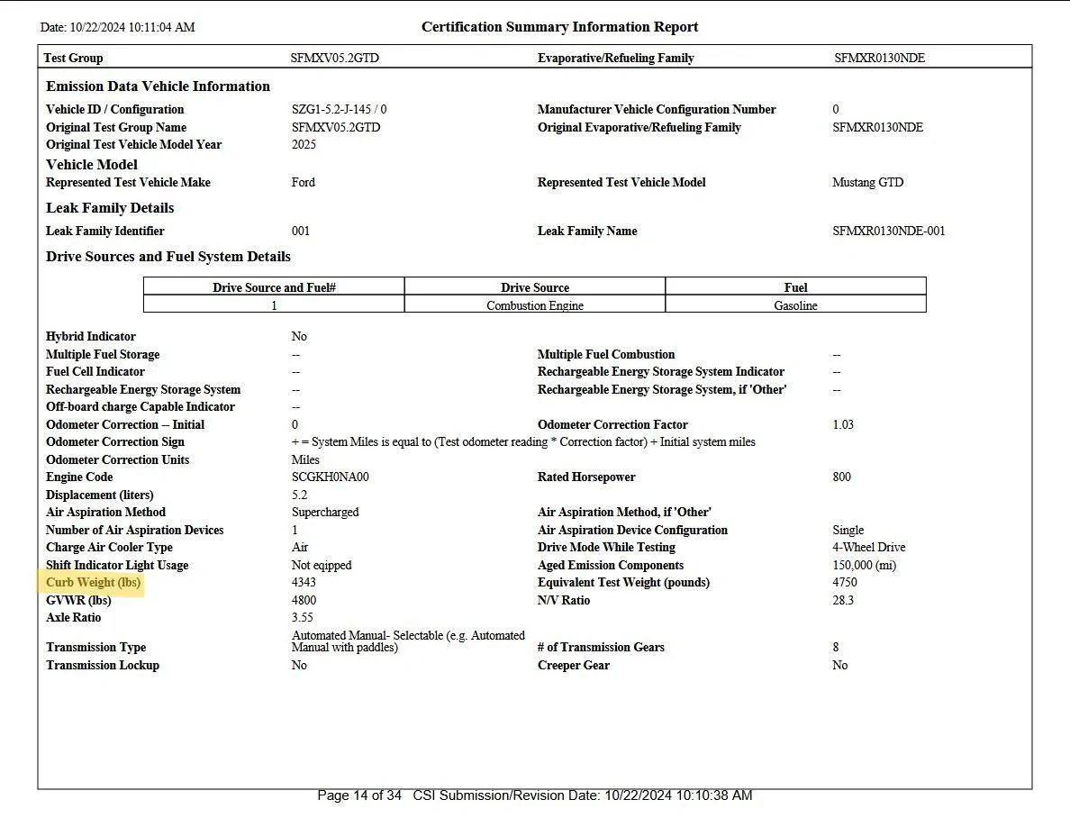 S650 Mustang GTD Weight Revealed Screenshot 2025-02-18 at 21-55-48 No#.PDF - FOI_SFMXV05.2GTD_APP_INI_R00.PDF a
