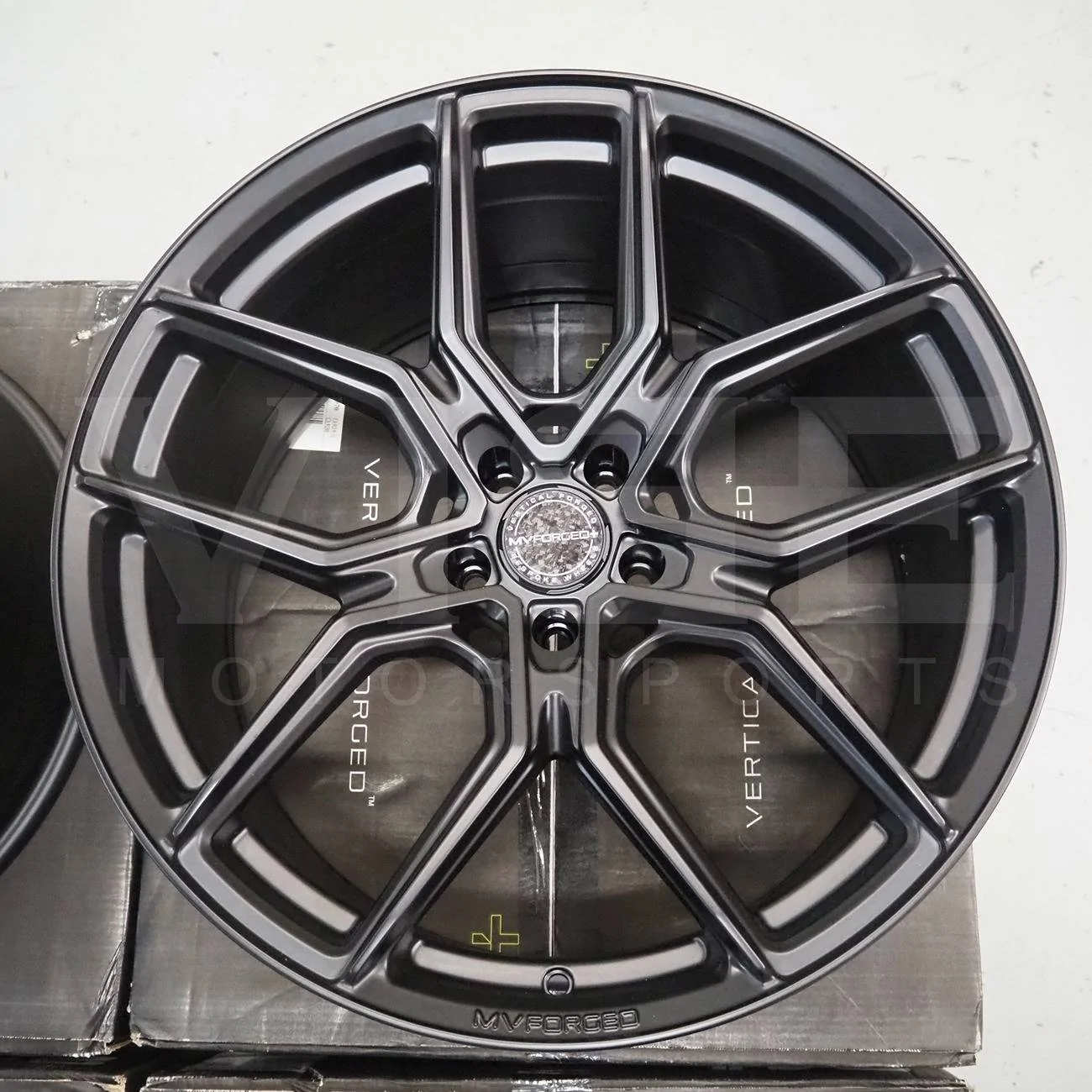 S650 Mustang MV Forged+ MVF5 Vertical Forged Wheels Available in 20 - Vibe Motorsports mv-forged-mvf5-satin-black-wheels-5