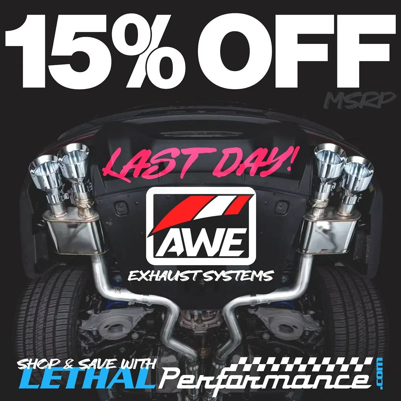S650 Mustang AWE SALE here at Lethal Performance! awe_mustang last