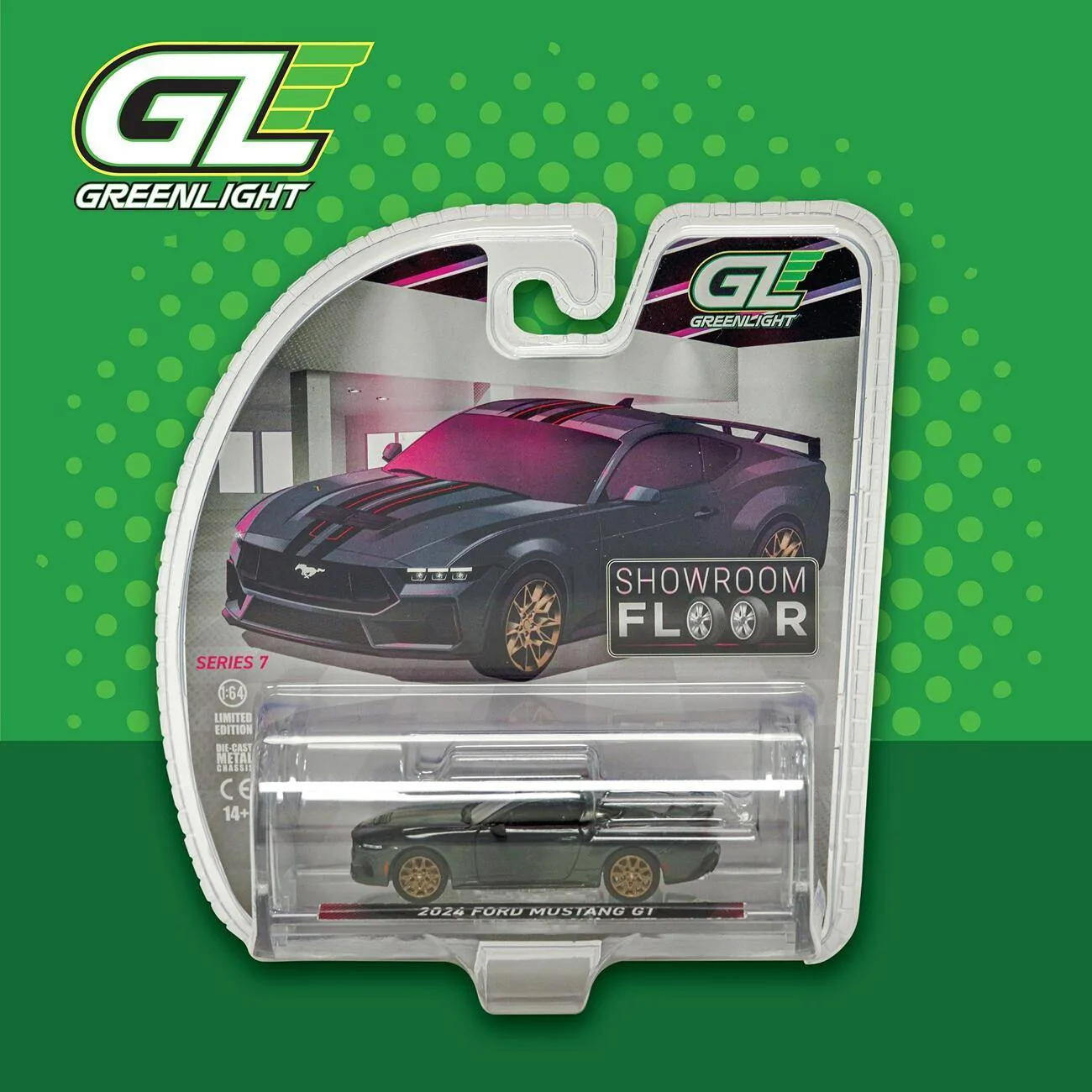 S650 Mustang First S650 2024 Ford Mustang Diecast! 1/18 Dark Horse in Carbonized Gray 1742569488674-5