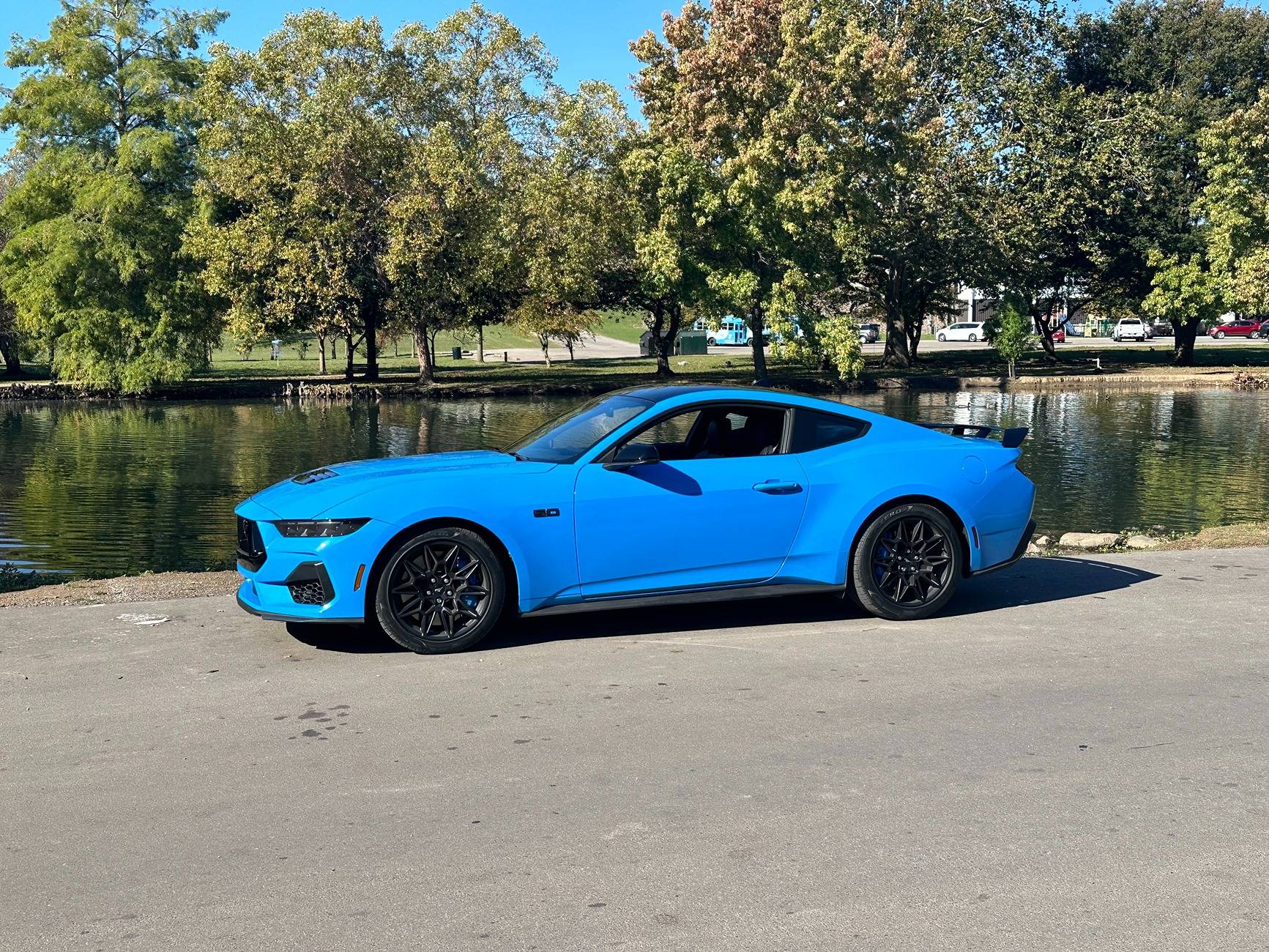 S650 Mustang My twin found me -- 2024 GT Grabber Blue IMG_6481