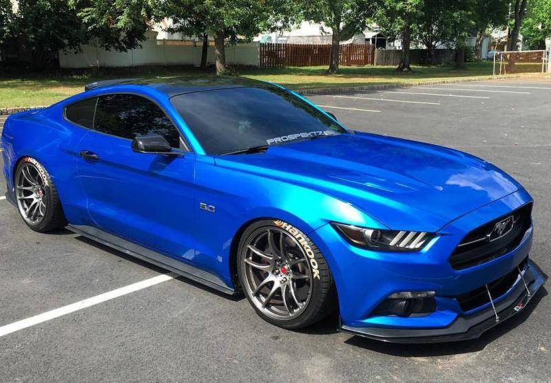 S650 Mustang Convertible Spoiler Options Indulgent Blue