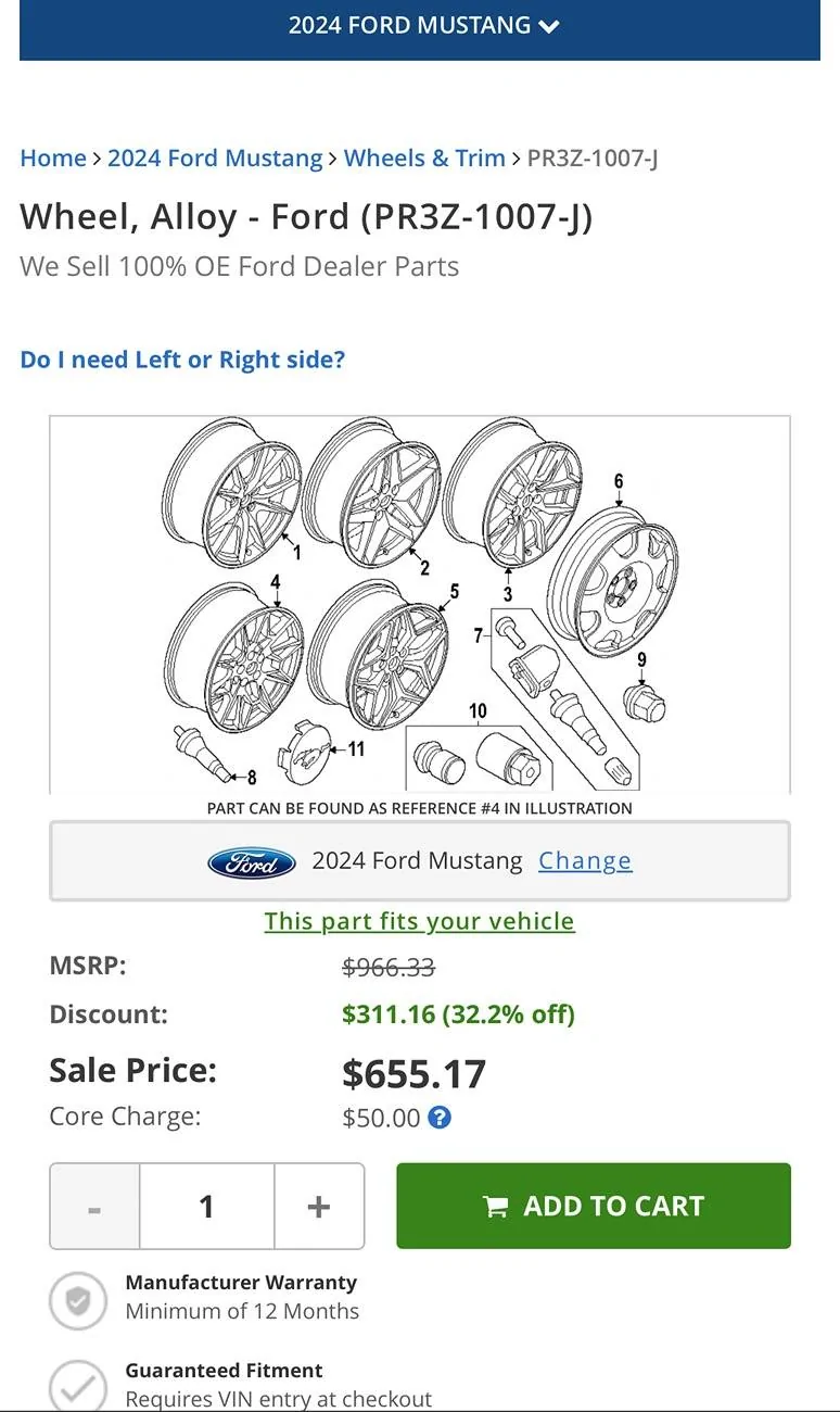 S650 Mustang How to purchase OEM wheels from Ford IMG_2112