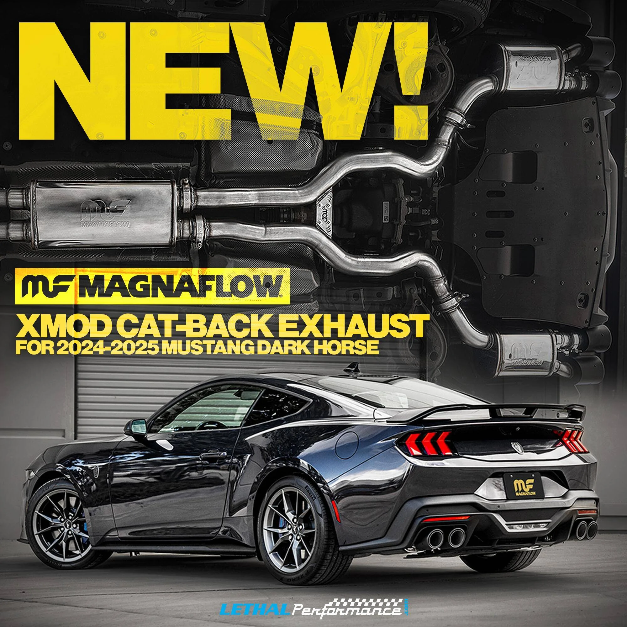 S650 Mustang All New Magnaflow Catback here at Lethal Performance! magna xmod dh
