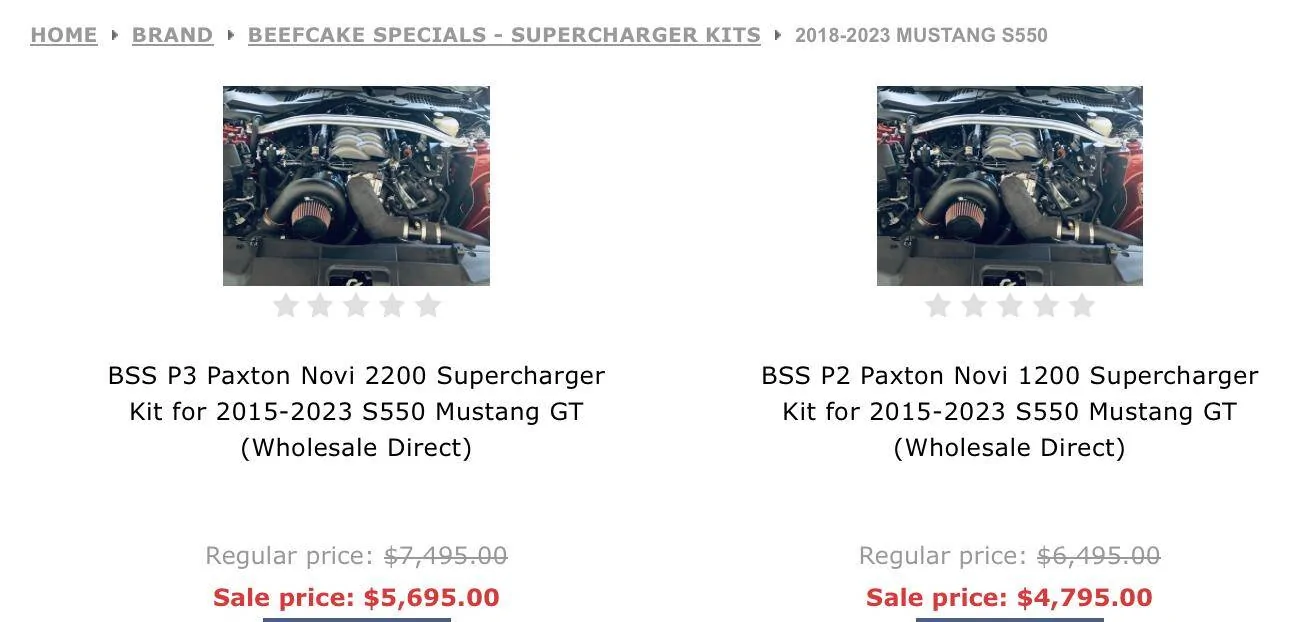 S650 Mustang Supercharger pricing Screenshot 2025-04-13 at 6.22.56 PM