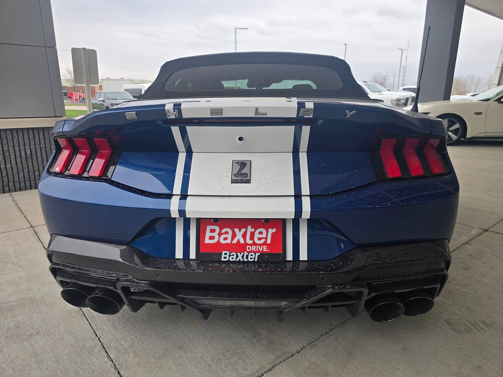 S650 Mustang Supersnake rear spoiler on convertible 20250418_111643