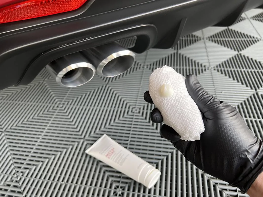S650 Mustang How To Clean, Maintain & Protect Exhaust Tips IMG_2861