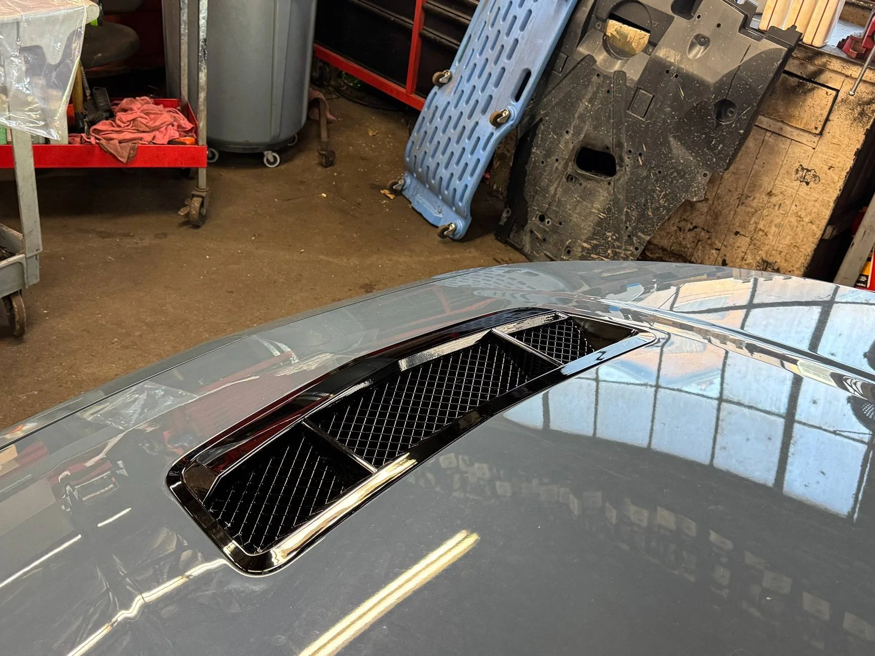 S650 Mustang Shelby style hood vent imag