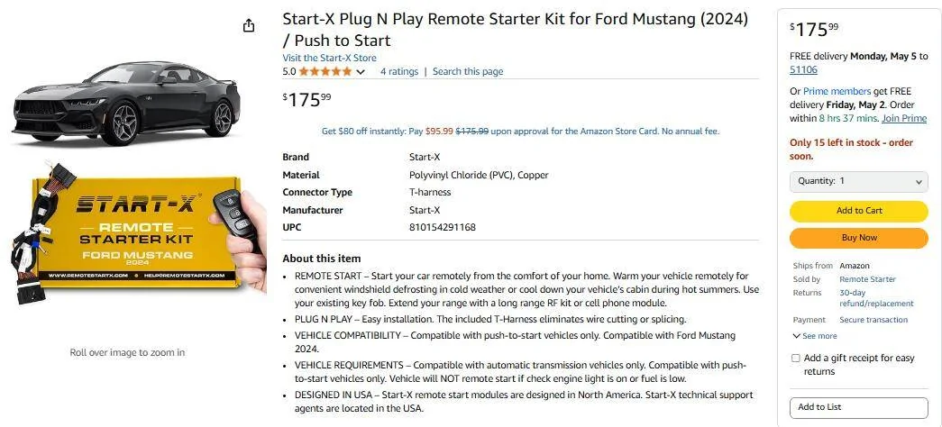 S650 Mustang Adding Remote Start Keyfob to base car? 1746035958774-cs