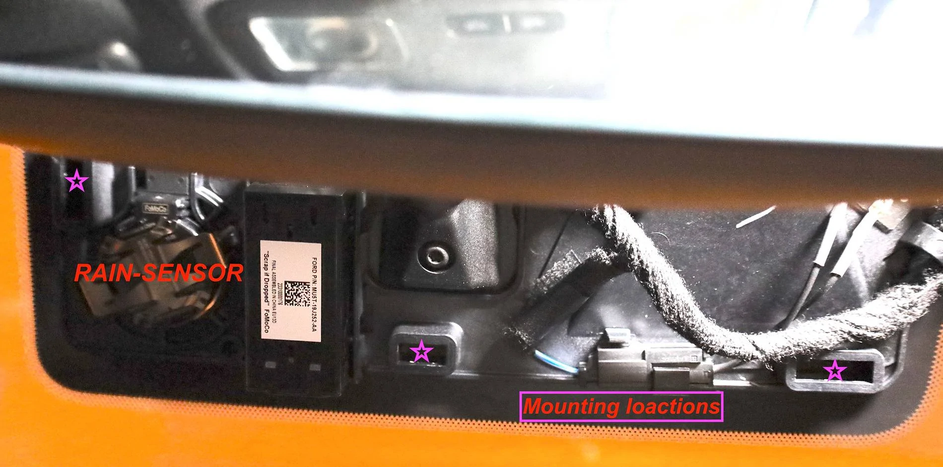 S650 Mustang The Dash cam thread Mounting Locations