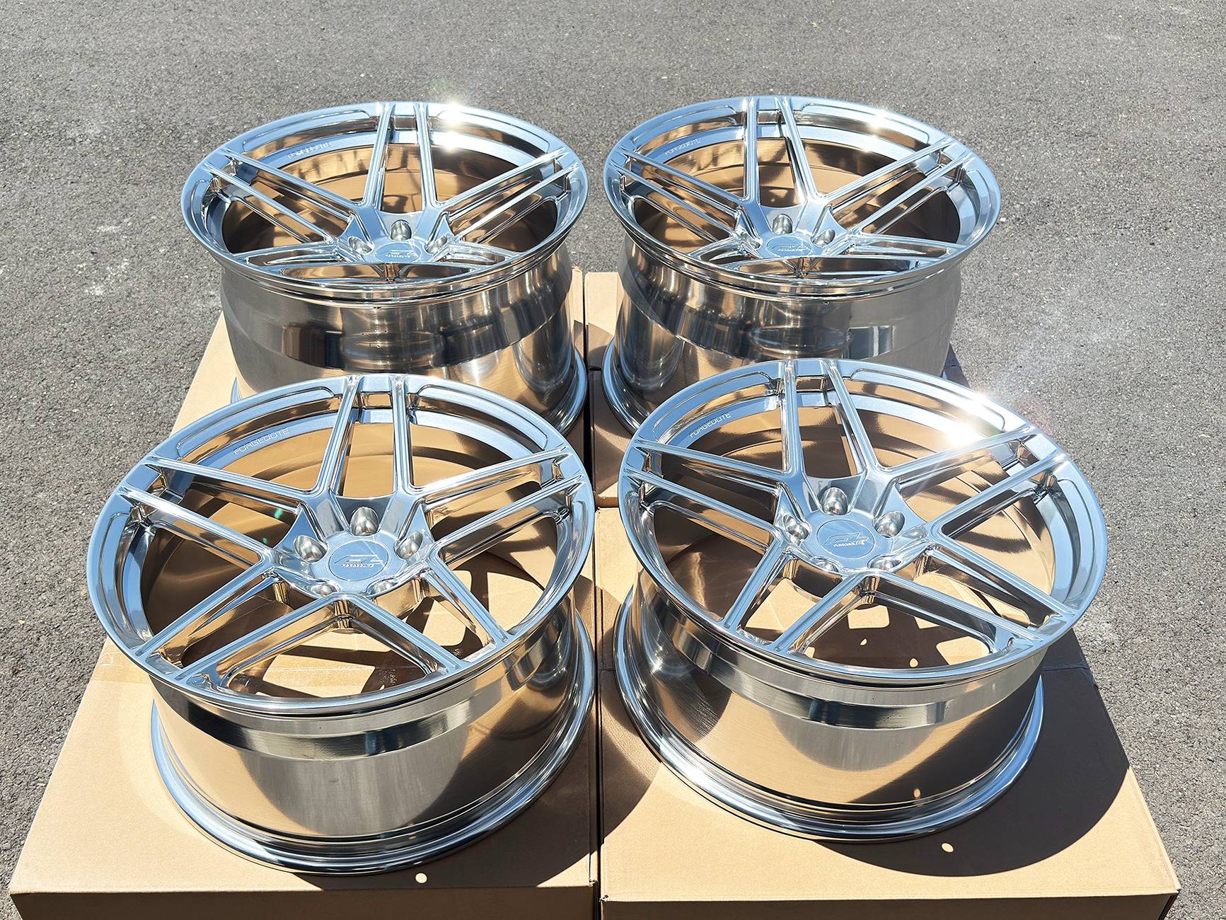 S650 Mustang 19" and 20" Forgedlite Wheels for your S650 Ford Mustang MC2-HIGH-POLISHED-CLEAR