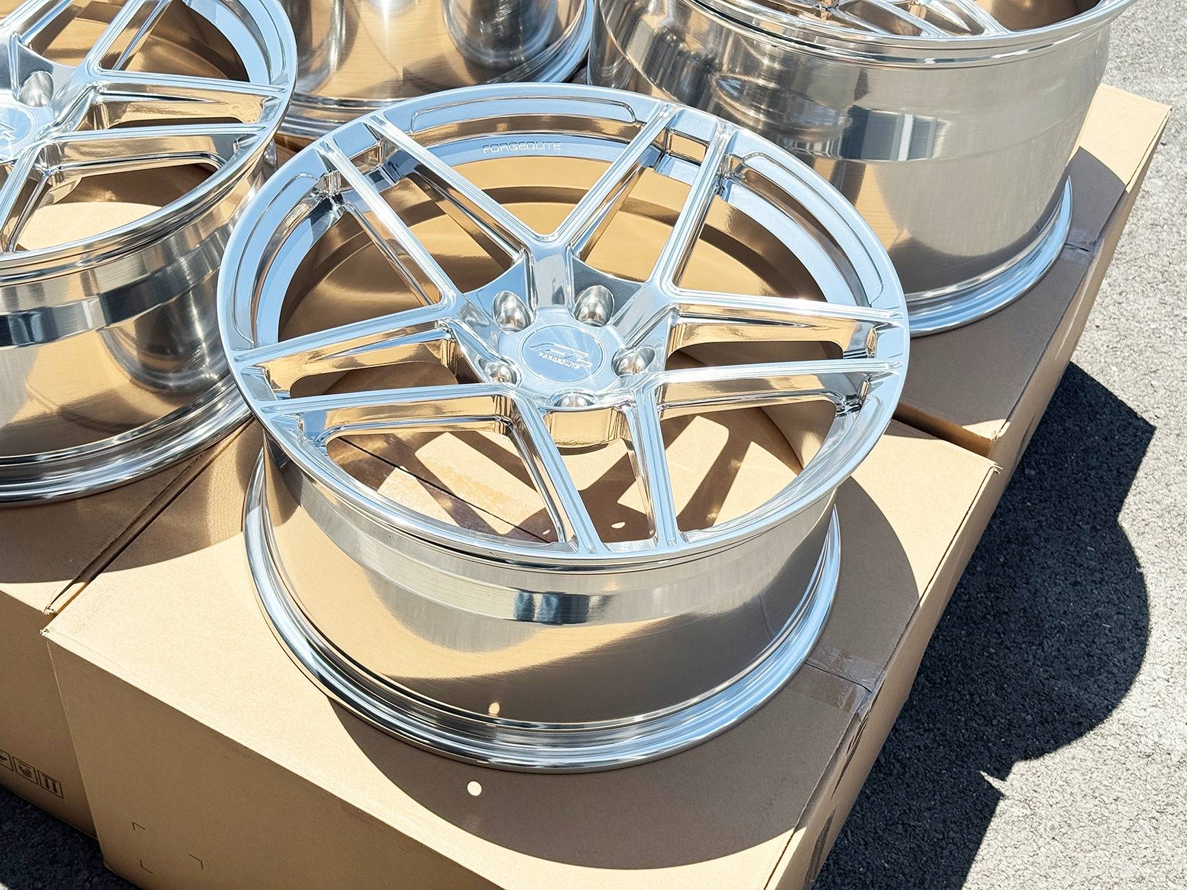 S650 Mustang 19" and 20" Forgedlite Wheels for your S650 Ford Mustang MC2-HIGH-POLISHED-CLEAR 2