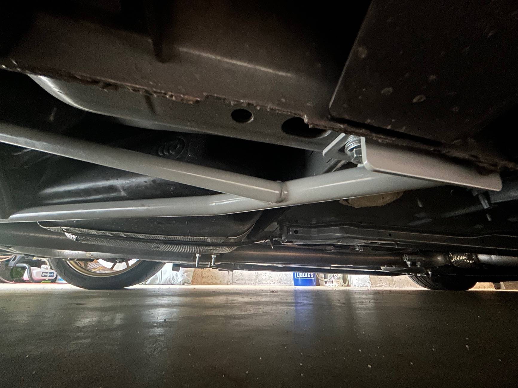 S650 Mustang Steeda Mustang Coupe Rear IRS Subframe Support Braces IMG_4135
