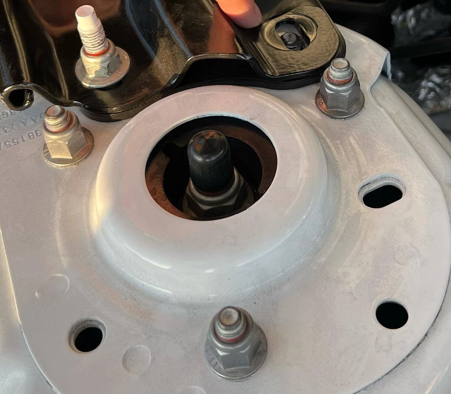 S650 Mustang How to fix snapped stud in strut tower tempImageAoK3kE
