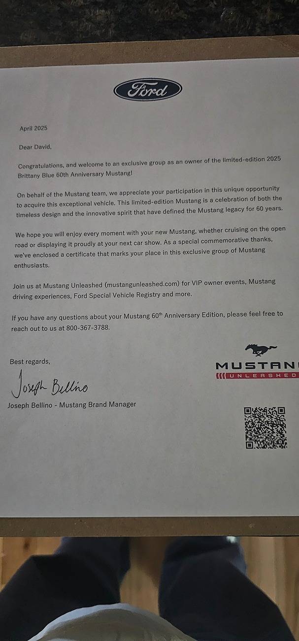 S650 Mustang Unofficial 2025 60th Anniversary Edition Mustang Registry 20250509_192238