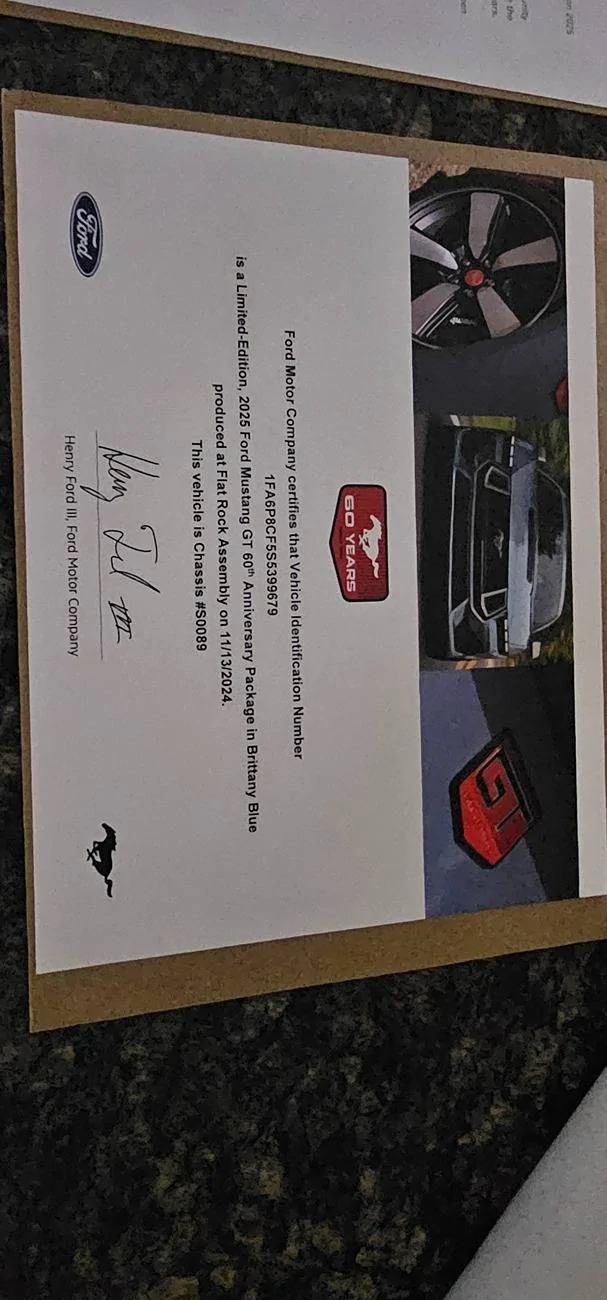 S650 Mustang Unofficial 2025 60th Anniversary Edition Mustang Registry 20250509_192105