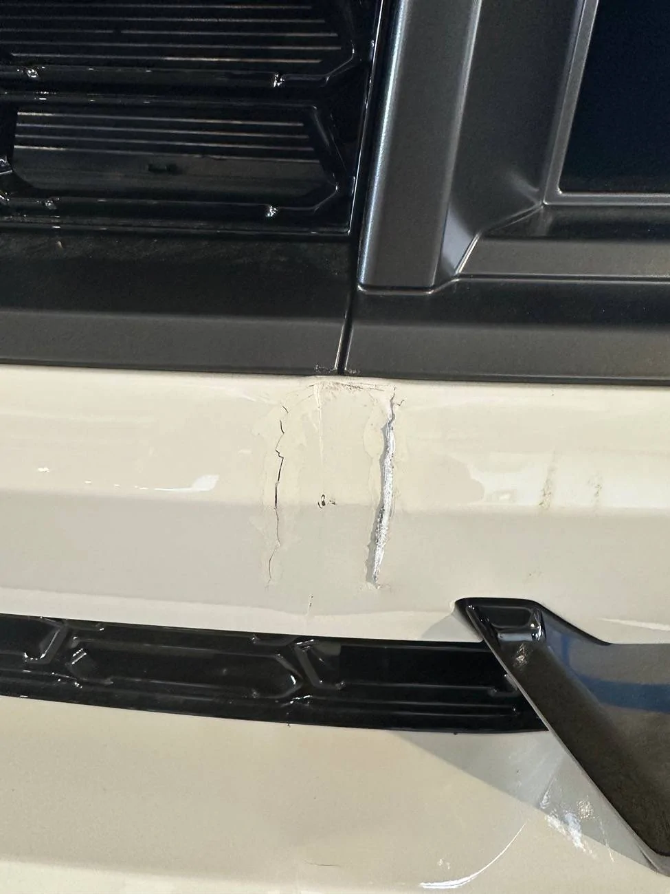 S650 Mustang 24 Dark Horse hit a sign. IMG_1758