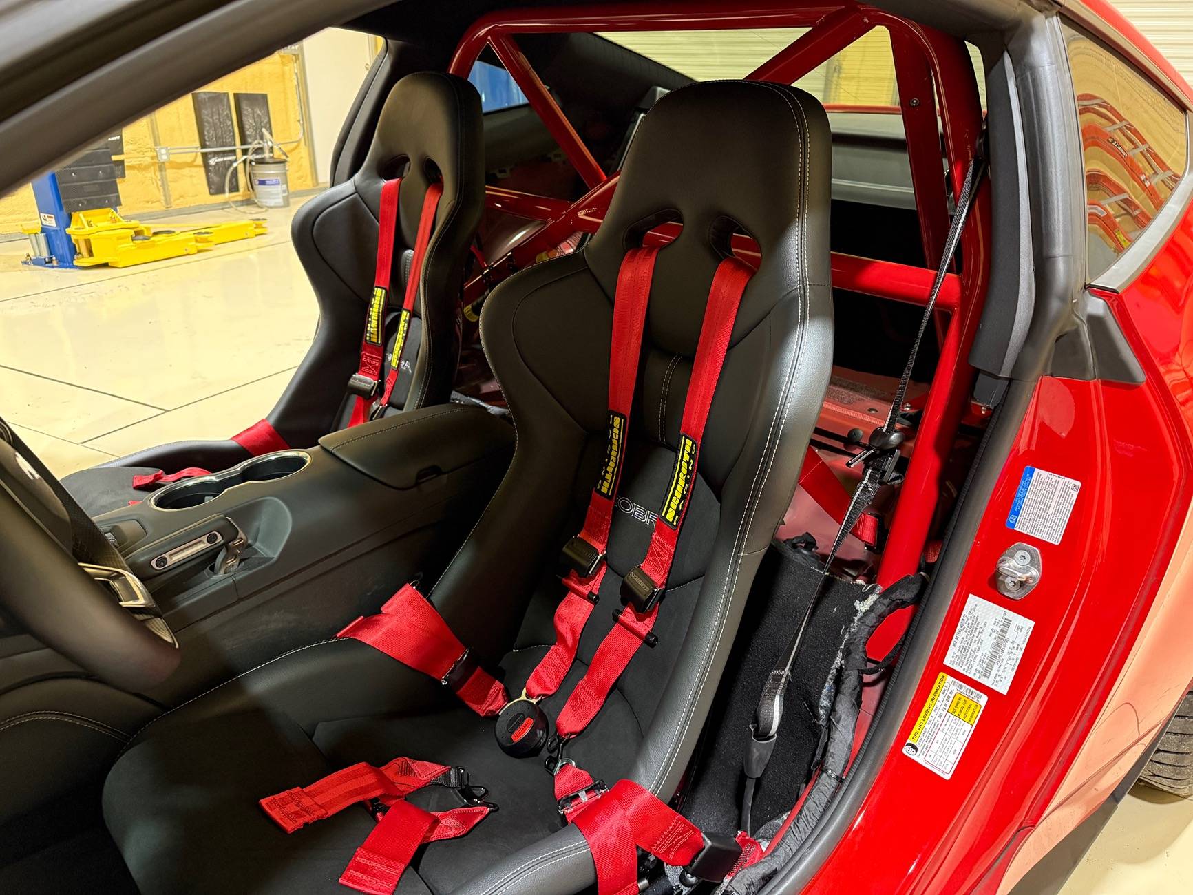 S650 Mustang Cage, Seats and Harness Installed IMG_5440