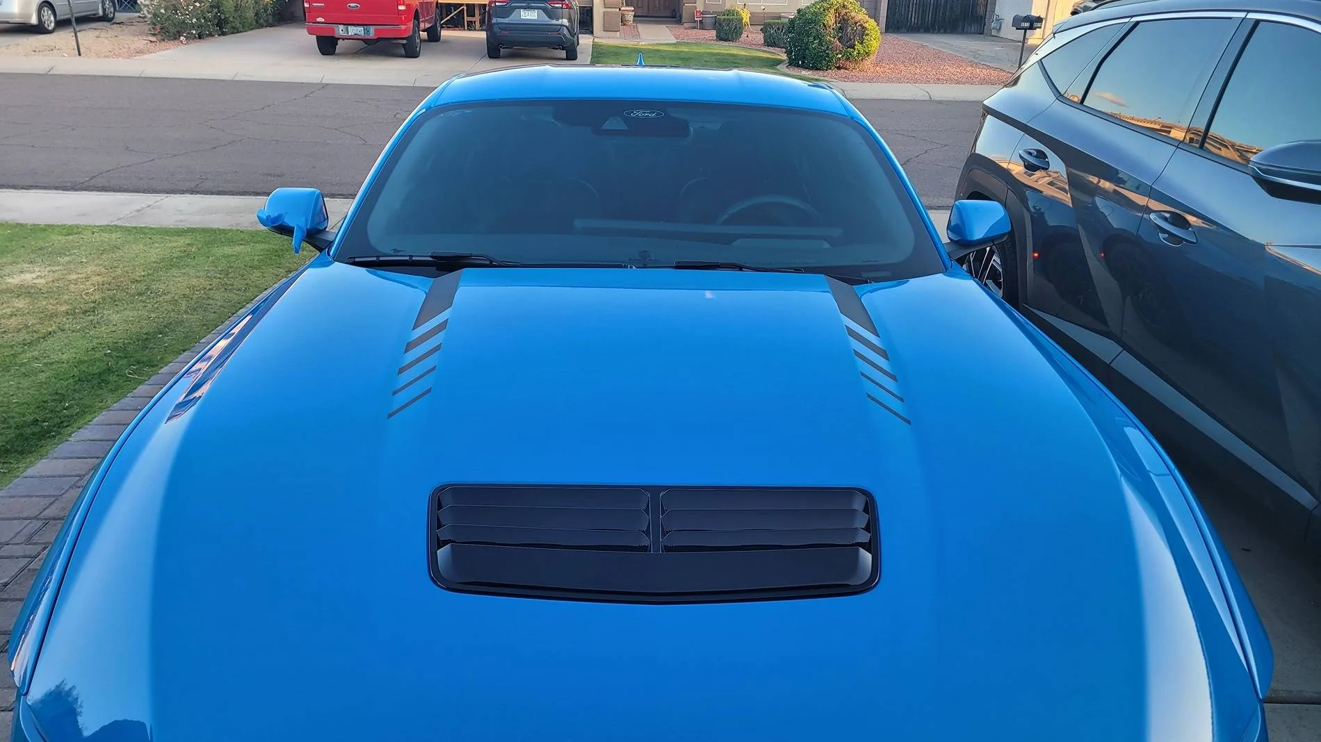 S650 Mustang My twin found me -- 2024 GT Grabber Blue 20250507_185732