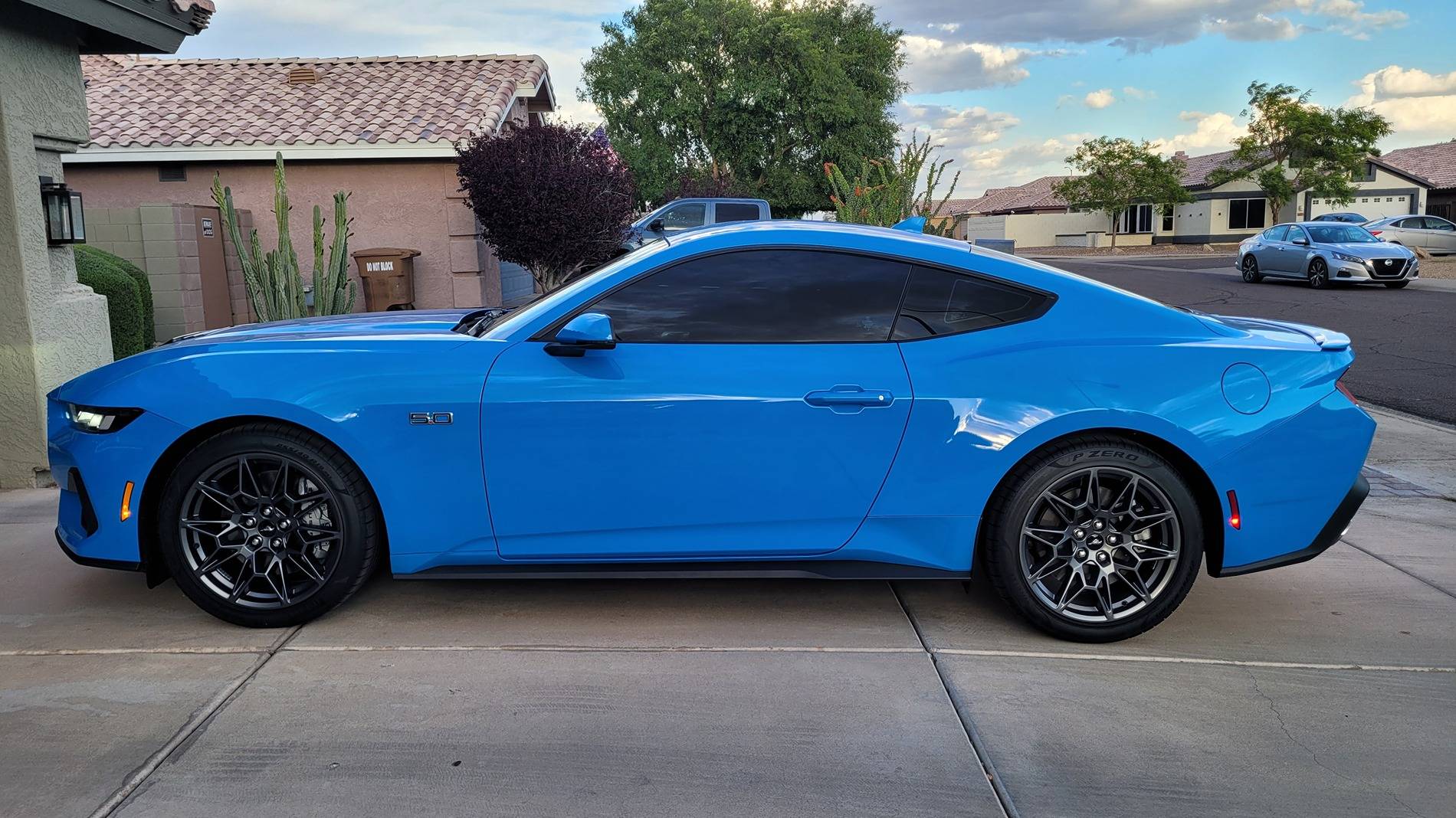 S650 Mustang My twin found me -- 2024 GT Grabber Blue 20250429_182306