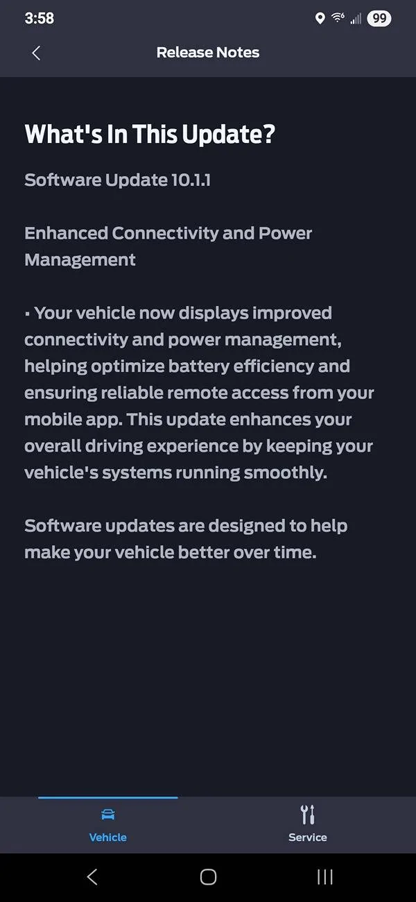S650 Mustang "Location" not working on FordPass android app after latest software update 10.1.1 on DarkHourse 1000011488
