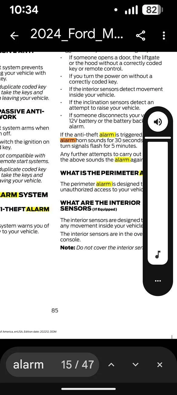 S650 Mustang Is this the interior motion sensor? Screenshot_20250527-103453