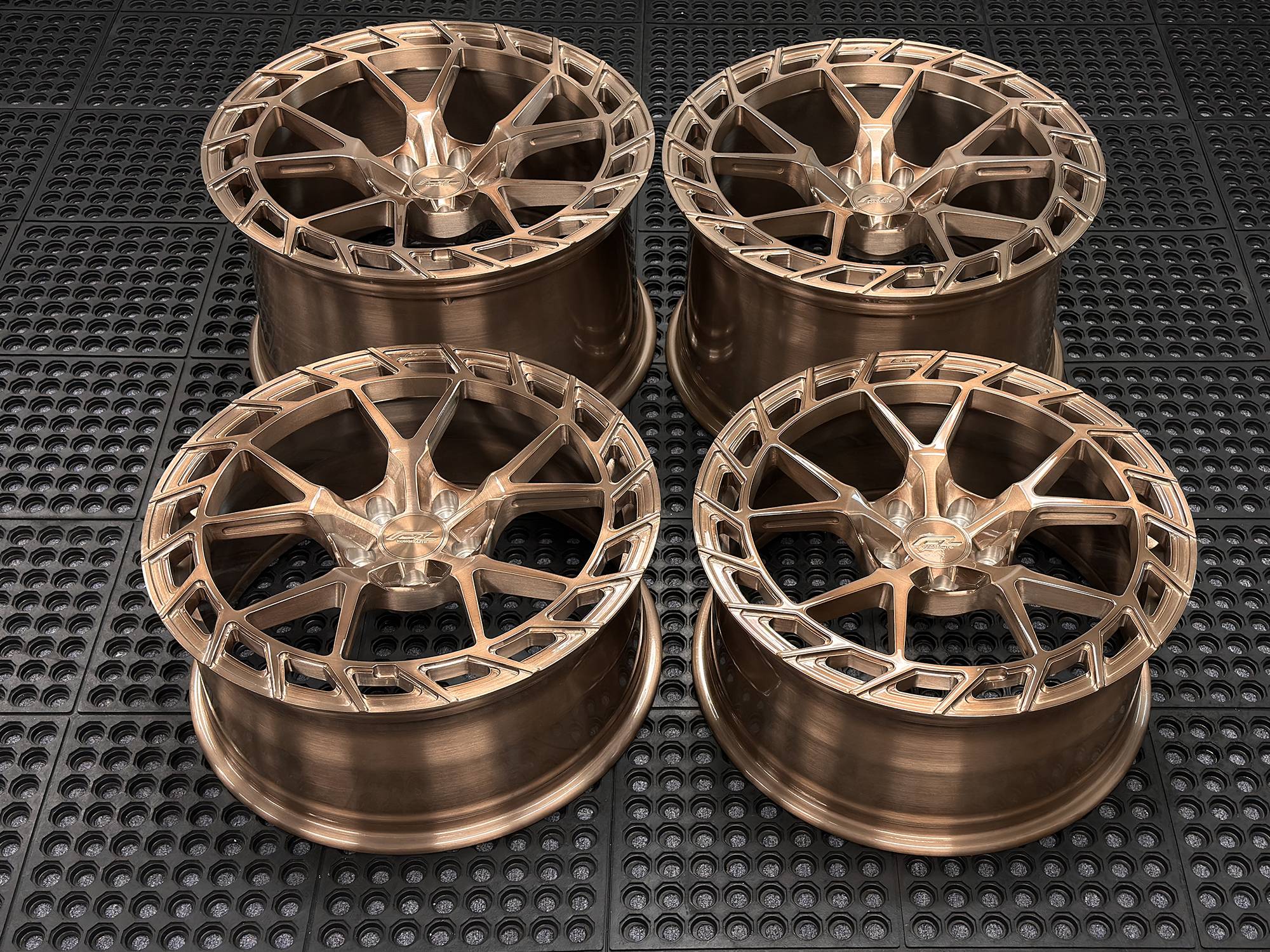 S650 Mustang New Forgedlite TF Series 1pc Forged Monoblock - Custom Made for your Mustang TF5-BRUSHED-GOLDEN-BRONZE-1