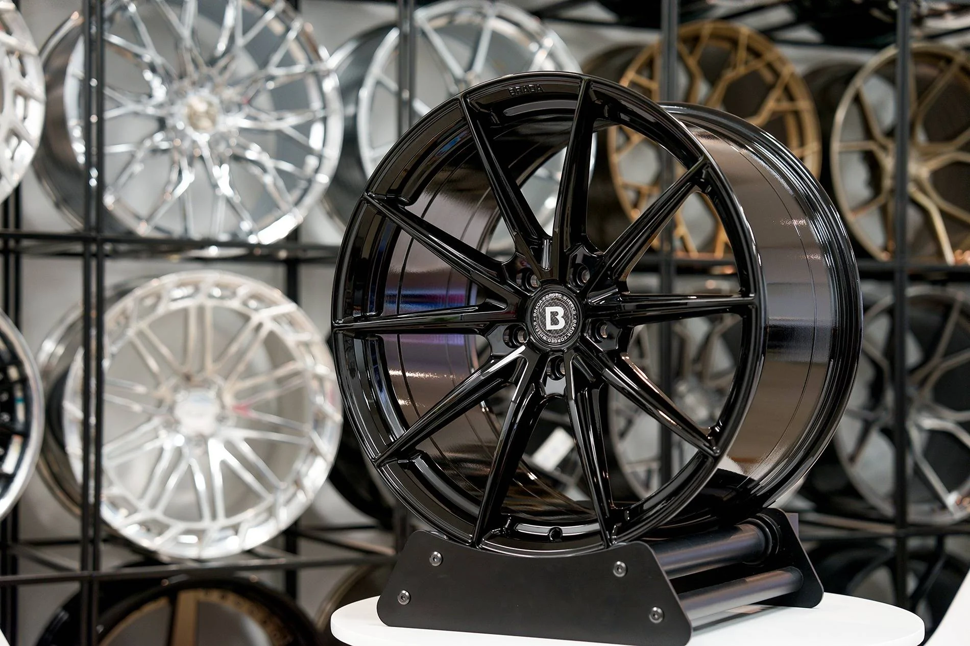 S650 Mustang 20" Brada FormTech Series CX1 CX3 S650 Ford Mustang BRADA-CX1-GLOSS-BLACK-1