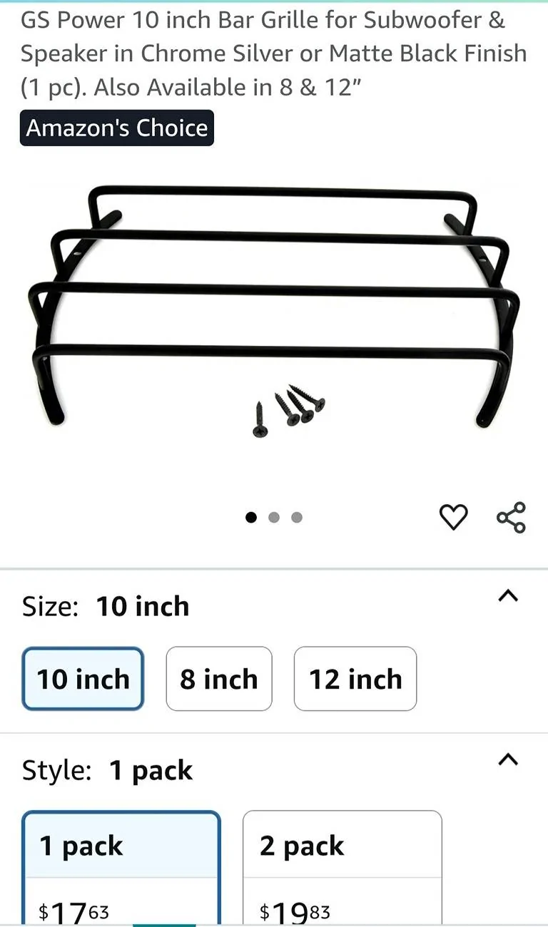 S650 Mustang B&O 10" sub replacement? Screenshot_20250619_150814_Amazon Shopping