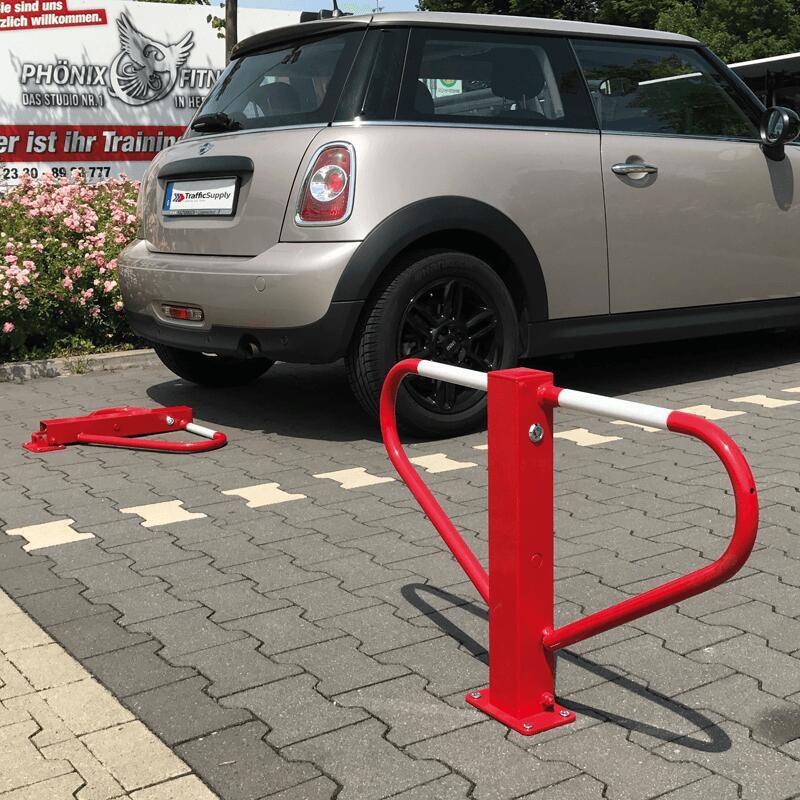 S650 Mustang Inexpensive Front Parking Camera System antiparkeerbeugel-rood-of-verzinkt-neerklapbaar-met-driekantsslot