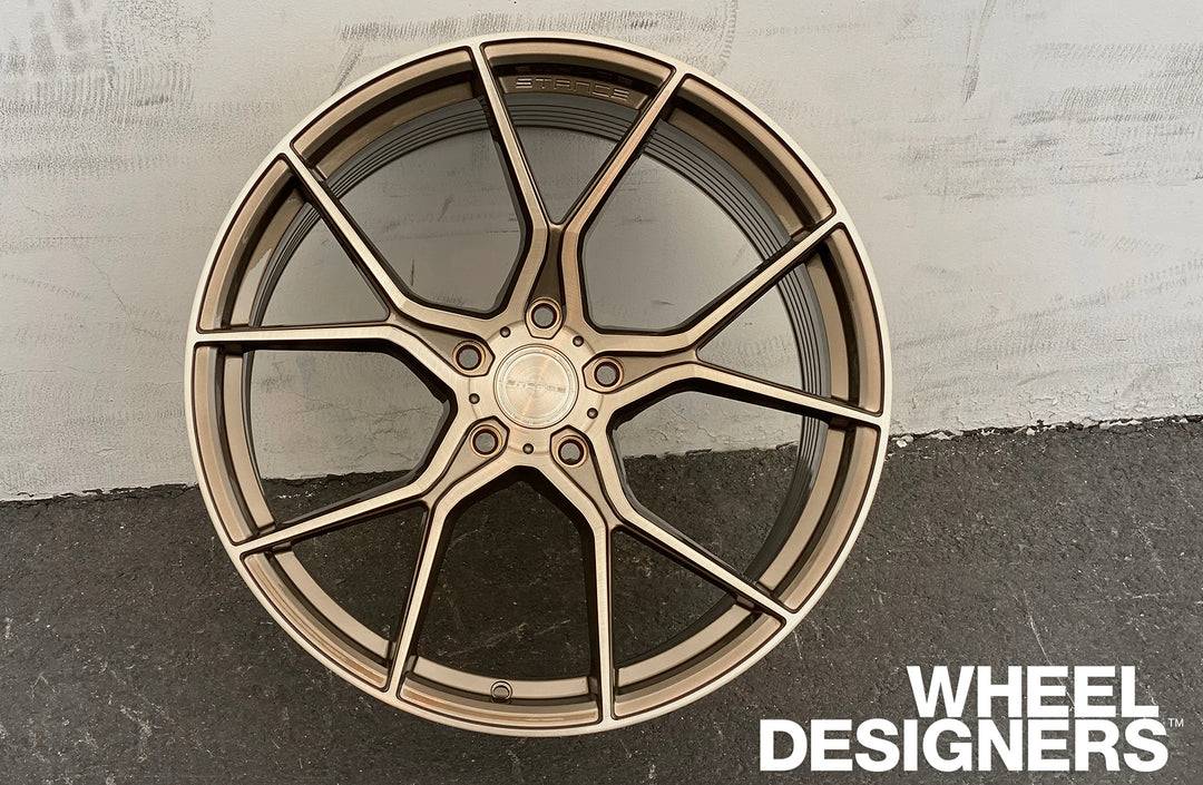 S650 Mustang Stance SF01 SF03 SF07 SF10 SF11 Rotary Forged Wheels for your S650 Ford Mustang BRUSHED-DUAL-BRONZE-CORVETTE-C8-WHEEL-DESIGNERS-03