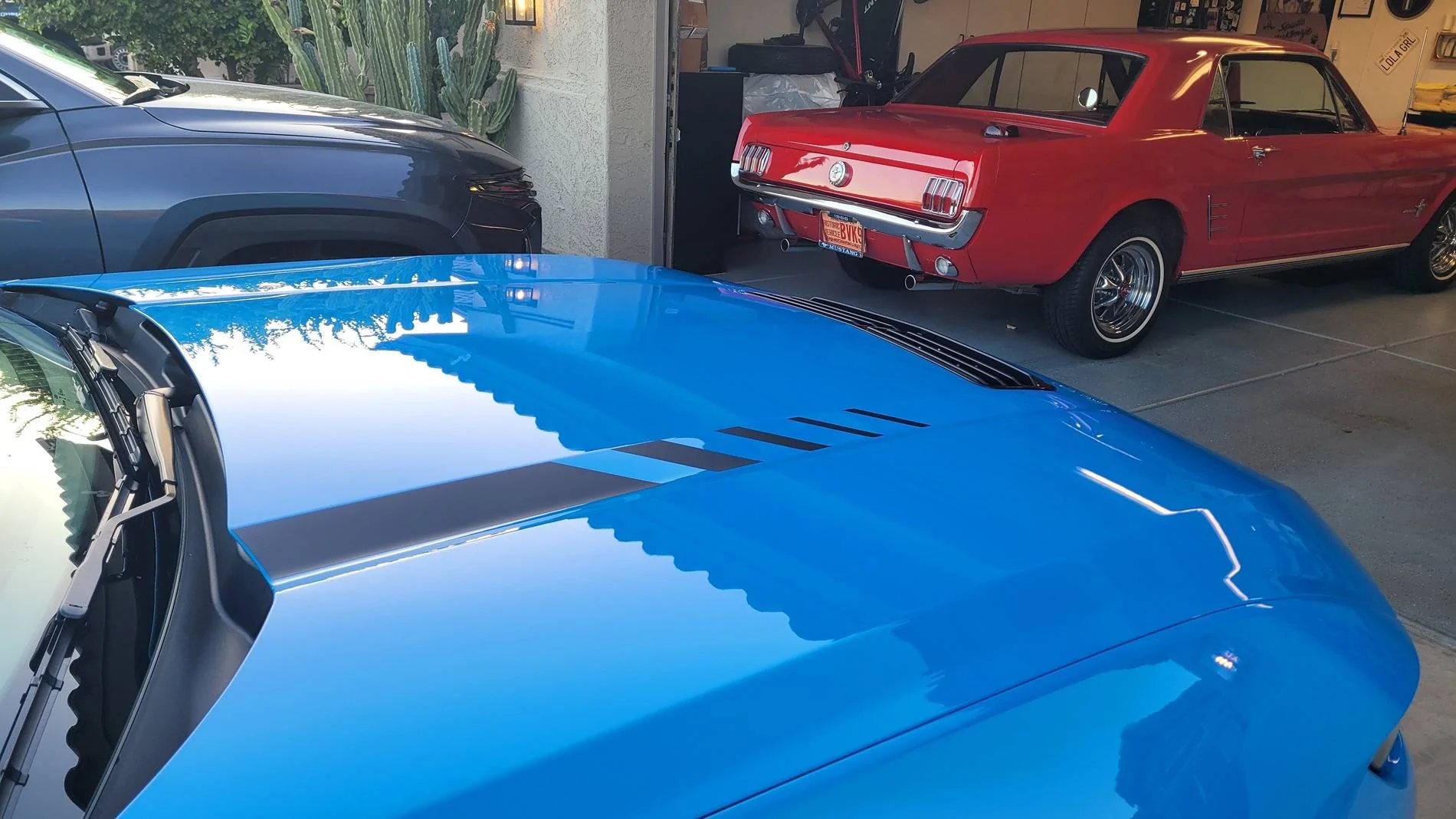 S650 Mustang Need your expert eyes! Stripes for Molten Magenta GT? 20250507_185859