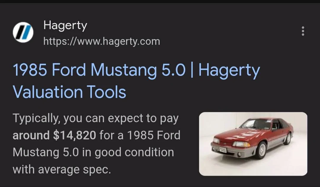 S650 Mustang Our S650 HP compared to the C8. Screenshot_20250629_153157_Chrom