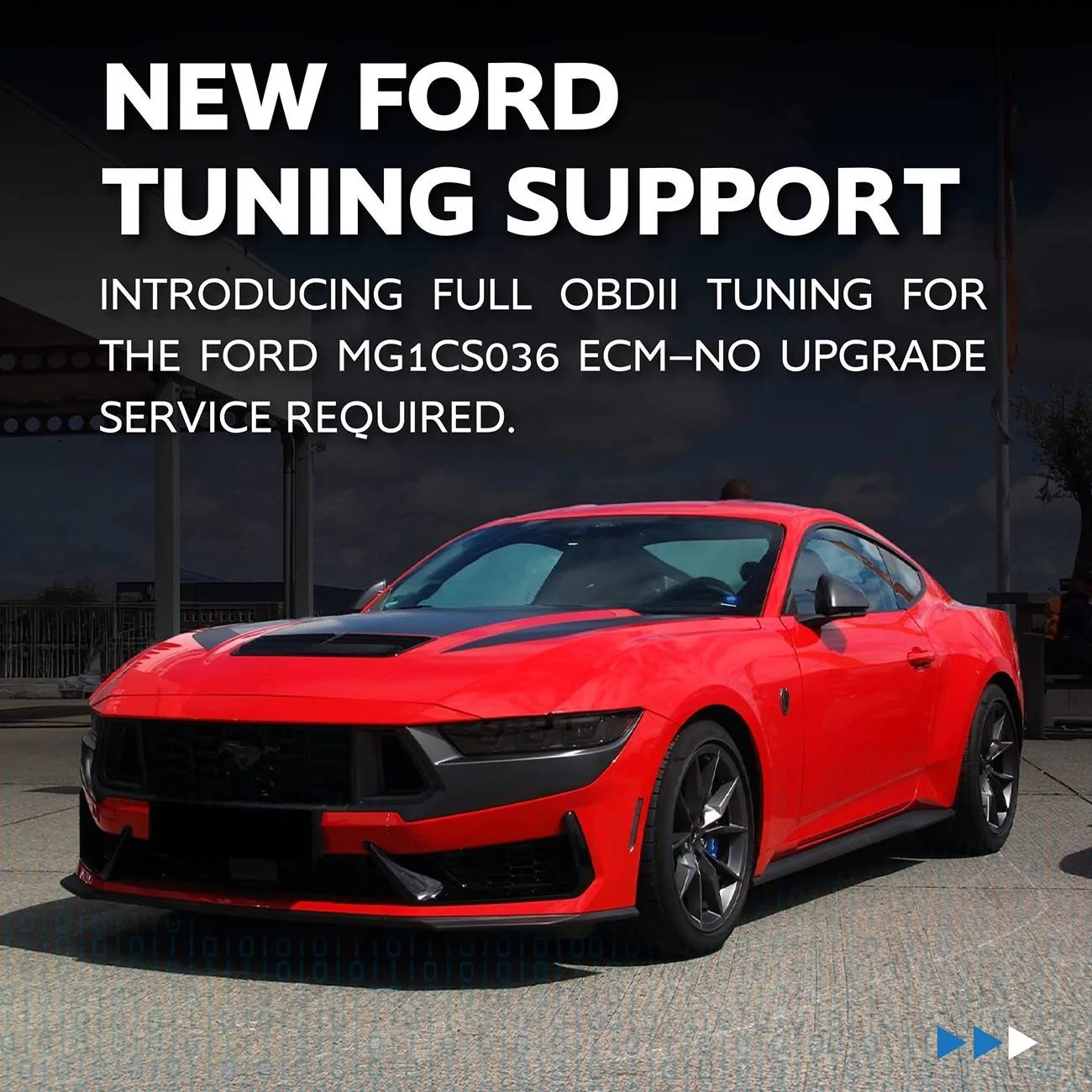 S650 Mustang It’s official.  We have full custom tuning access via OBD II ! IMG_2808