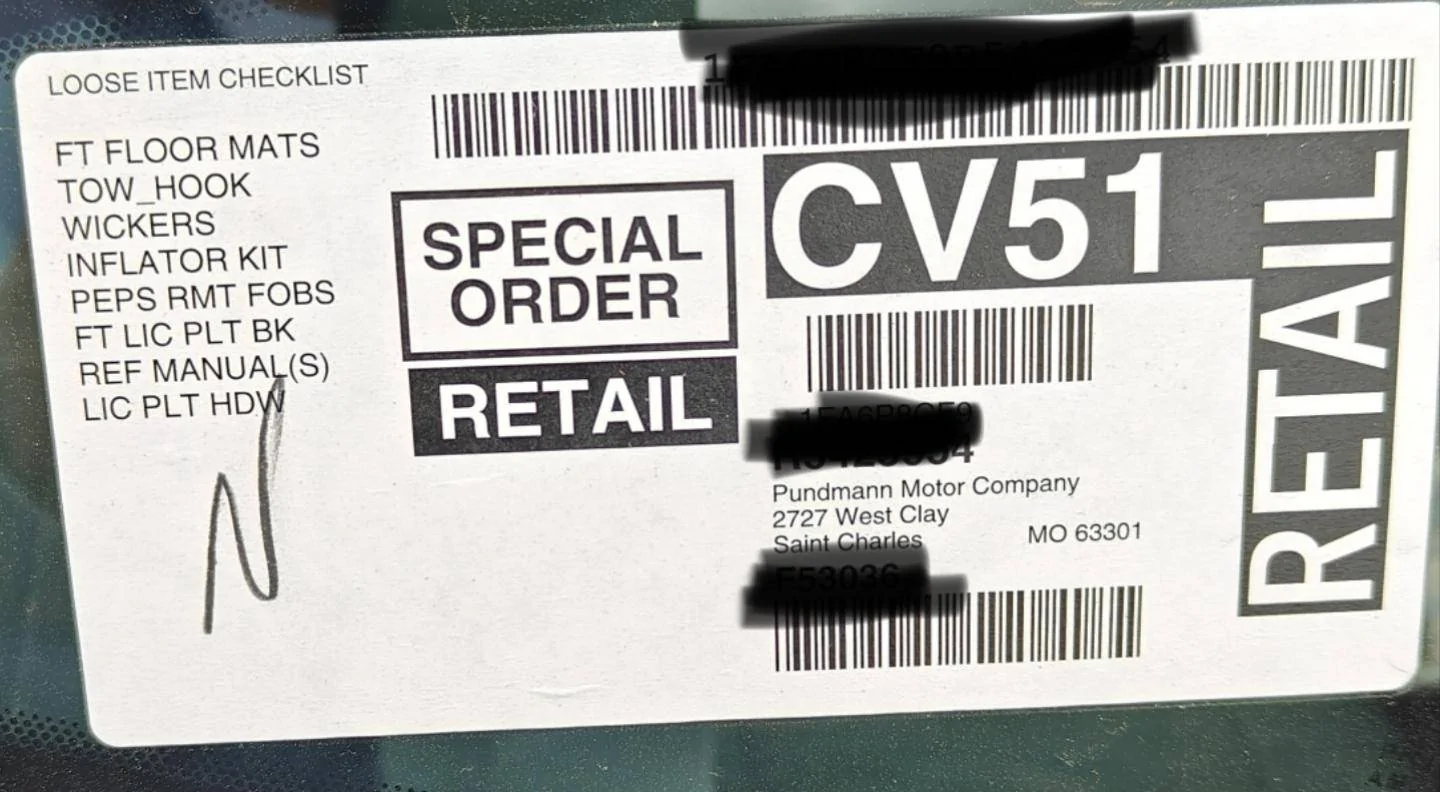 S650 Mustang Wickers - 2024 GT (Factory loose Items) factory loose items