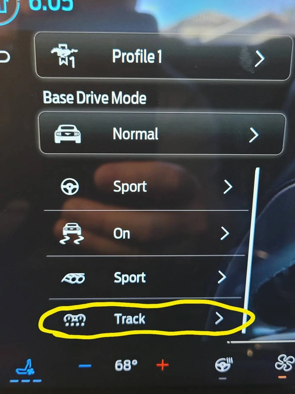 S650 Mustang Saved drive mode, Sport mode, no longer being saved 20250723_180517