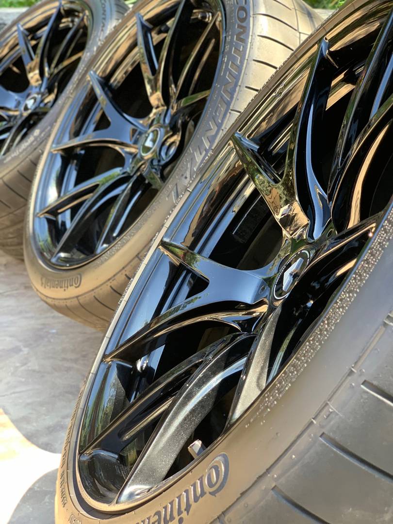 S650 Mustang 19x11 Vorsteiner VFN 501's with 305/30/19 Conti Extreme Contact tires, spacers, bolts IMG_6843