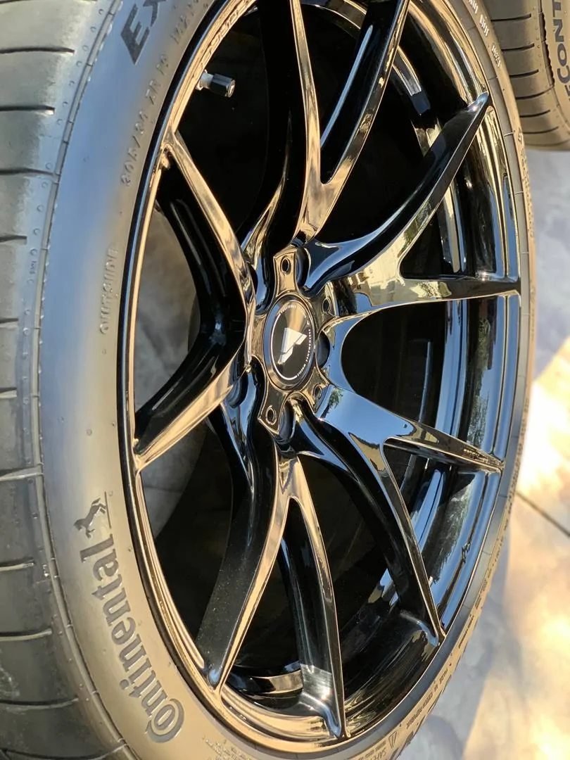 S650 Mustang 19x11 Vorsteiner VFN 501's with 305/30/19 Conti Extreme Contact tires, spacers, bolts IMG_6838