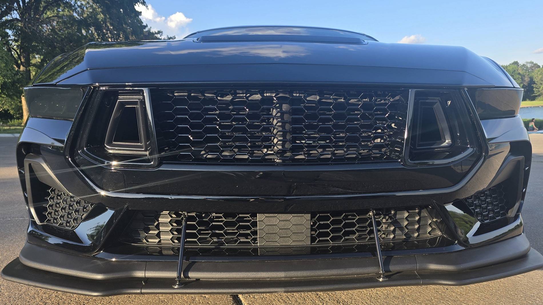 S650 Mustang Best way to make the horse on the grill go away. 20250627_192829