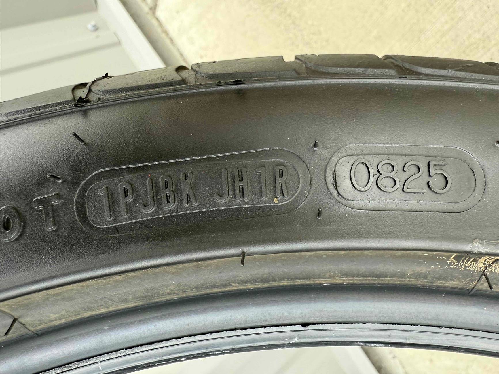 S650 Mustang New 2025 OEM GT Tires: 265/35R20 Goodyear Eagle F1 Asymmetric A/S Eagle F1 Sidewall Date Stam