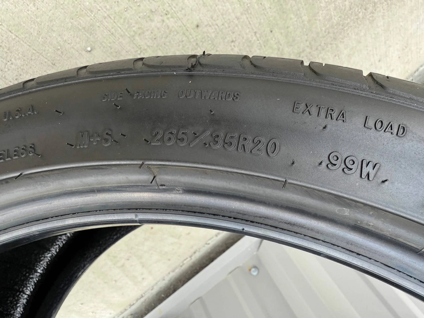 S650 Mustang New 2025 OEM GT Tires: 265/35R20 Goodyear Eagle F1 Asymmetric A/S Eagle F1 Tire Siz