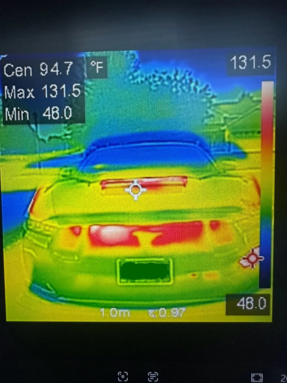 S650 Mustang Install of Shelby style hood vent with thermal pics IMG_2514