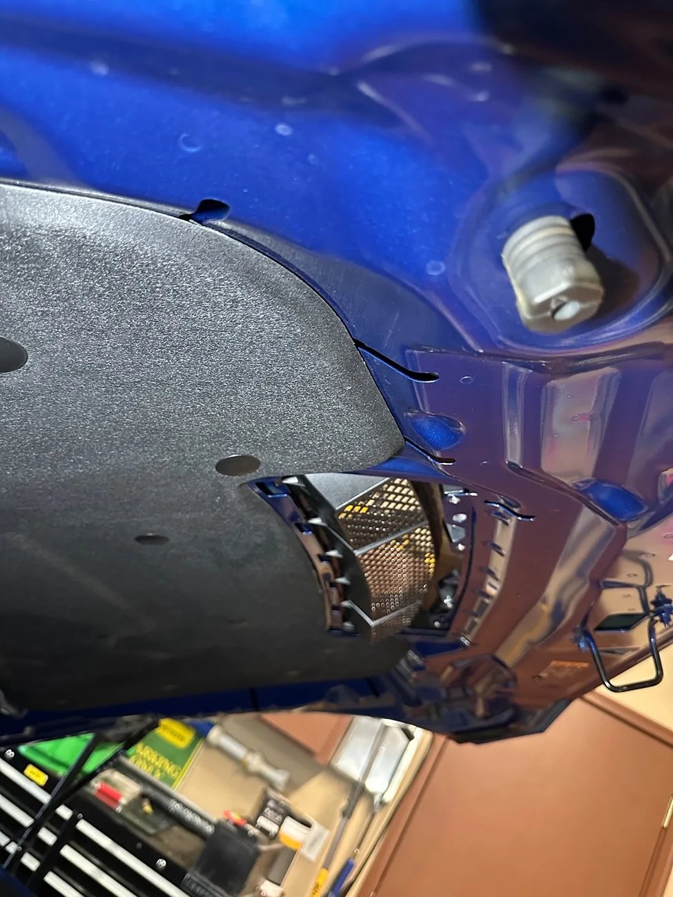 S650 Mustang Install of Shelby style hood vent with thermal pics IMG_2495