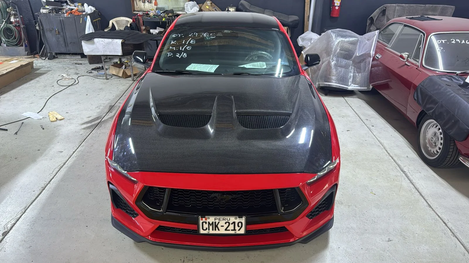 S650 Mustang Hood Pins Location 1000256876