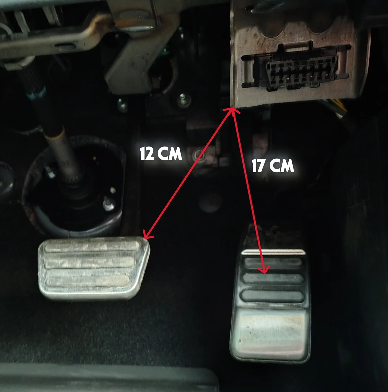 S650 Mustang OBD port position change? OBD1