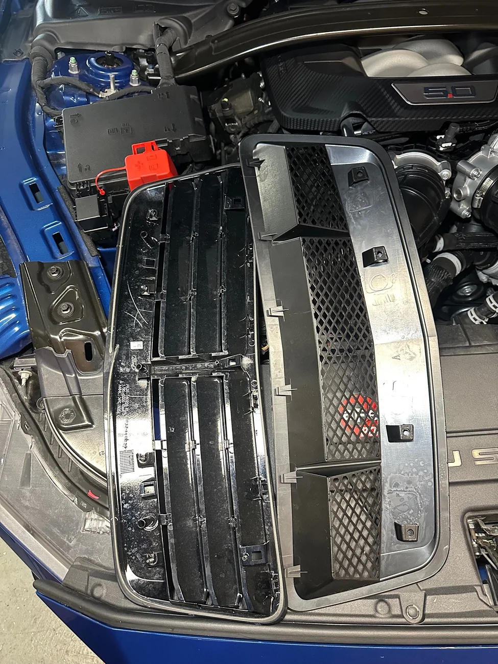 S650 Mustang Install of Shelby style hood vent with thermal pics IMG_2492